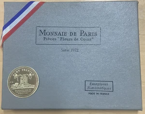 1972 France Monnaie De Paris Pieces Fleurs de Coins Set of 8 Coins - Picture 1 of 3