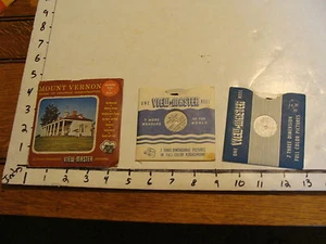 vintage view master: MOUNT VERNON HOME OF GEORGE WASHINGTON 2 disks - Picture 1 of 1