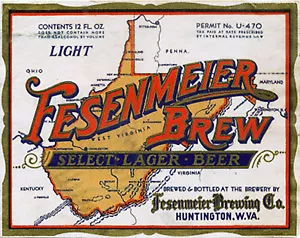 FESENMEIER BRAUEREI SELECT BEER LABEL T-SHIRT W VIRGINIA GRÖSSEN SMALL-XXXLARGE (F - Bild 1 von 1