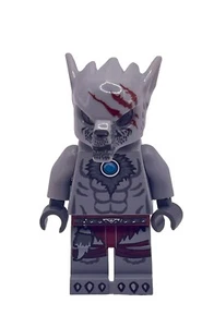 LEGO Chima Winzar Wolf Tribe Minifigure 70013 Grey Scar Face Used - Picture 1 of 3