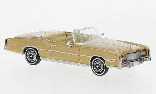 Brekina 19752 - 1/87 Cadillac Eldorado Convertible, Metallic-Beige, 1976 - Nuovo - Immagine 1 di 1