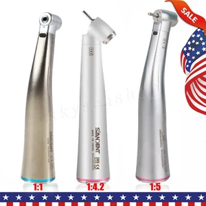 NSK Style Dental 1:1 1:5 1:4.2 LED Fiber Optic Contra Angle Handpiece Internal - Picture 1 of 28