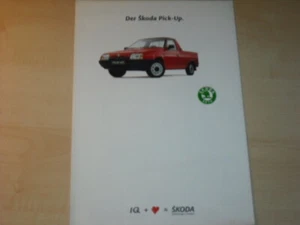 44034) Skoda Favorit Pick-up Prospekt 199? - Bild 1 von 1