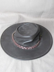 JACARU Mens Hat Australia’s Leather Hat Swagman S / 54-55cm - Picture 1 of 7