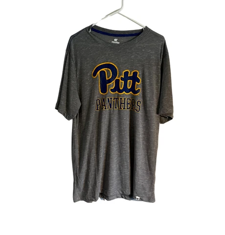 Pitt Panthers Gray T Shirt by Colosseum   - Size  Large Cover