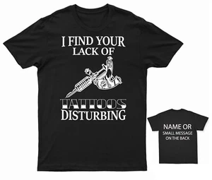 Ink Enthusiast's Bold Statement Tee – Lack of Tattoos Disturbing - Picture 1 of 14