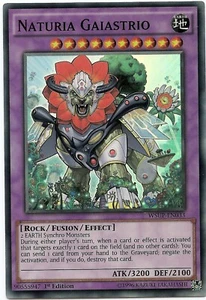 Naturia Gaiastrio WSUP-DE033 Super Rare Yu-Gi-Oh Karte 1. Auflage Neu - Bild 1 von 3