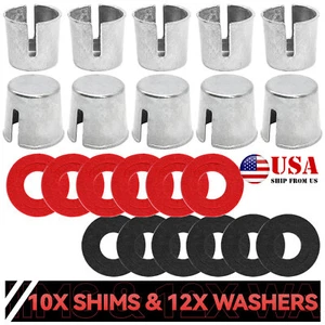 10PCS Car Battery Post Terminal Shims Auto Lead Caps w/ 12pcs Washers Repair US - Picture 1 of 10