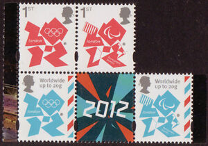 GREAT BRITAIN 2012 LONDON OLYMPIC GAMES DEFINITIVES SET OF 4 STAMPS UM, MNH