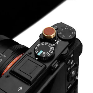 Gariz Soft Release Button Screw Type XA-SBLCMS for Sony Camera Camel