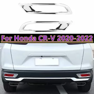 Para Honda CR-V 2020-2022 cromado parachoques trasero luz antiniebla marco cubierta - Imagen 1 de 6