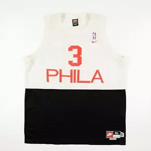 Camiseta deportiva vintage Allen Iverson Philadelphia 76ers 1966 Nike Rewind Swingman XL - Imagen 1 de 13