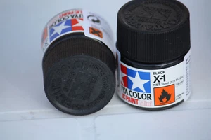 Tamiya Lack Topf 10ml X1 Schwarz Glänzend - Bild 1 von 1