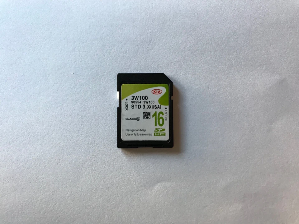 2014 2015 sportage Navigation SD CARD MAP DATA MEMORY Part 96554-3W100 USA map - Image 1 of 1