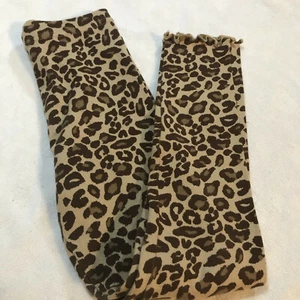 EUC teachers pet 5 kitty cat leopard tiger leggings vintage spotted RARE twins - Picture 1 of 3