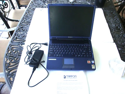 Museum Quality Model PR-1 Pre Production Prototype Sony Vaio Laptop & Charger - Image 1 of 4