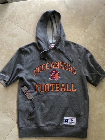 Mitchell & Ness Tampa Bay Buccaneers NFL Throwbacks Short Sleeve Thick Hoodie Md Cover