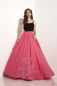 Studio 17 12598 schwarz fuchsia zweiteiliges strukturiertes Ballkleid Kleid Gr. 10 - Bild 1 von 2