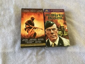 The Thin Red Line , The Dirty Dozen VHS Bundle - Picture 1 of 4