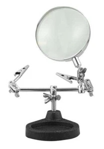 2x/ 3-1/2" Helping Hand Magnifier, Glass Lens, Blister Pack - Picture 1 of 5