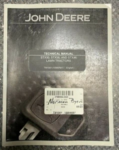 John Deere STX30/STX38/STX46 Lawn Tractor Technical Manual TM1561 M-2 - Picture 1 of 1