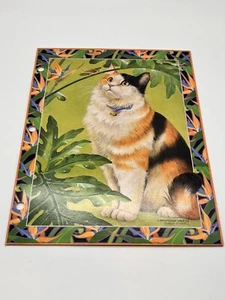 VTG 90s Cat Pocket Folder Sophisticats Vivian Boswell Mead Country Cat Cricket - Picture 1 of 7