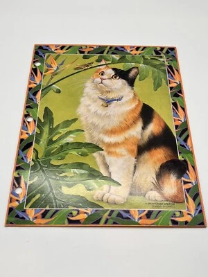 VTG 90s Cat Pocket Folder Sophisticats Vivian Boswell Mead Country Cat Cricket  - Image 1 of 4