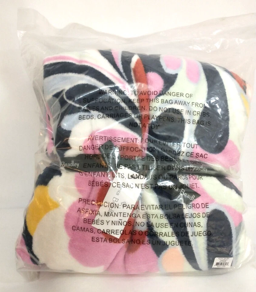 Vera Bradley Collection Vibrant Modern Paisley 50" x 80" Throw Blanket - Image 1 of 4