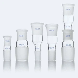 Glass Adapter from 14# - 50# Female Joint to 50# - 14# Male Joints Connector - Picture 1 of 8