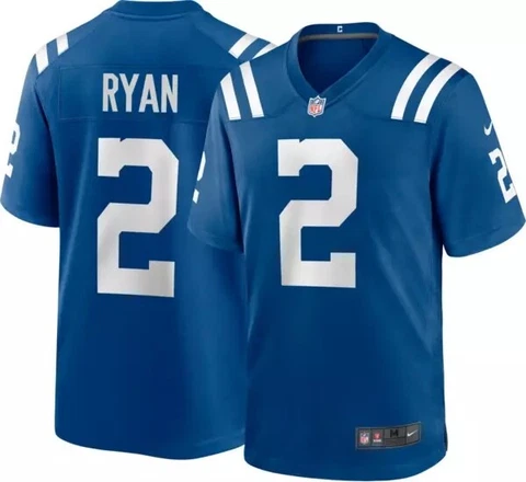 Nike Men's Indianapolis Colts Matt Ryan #2 Blue Game Jersey Cover