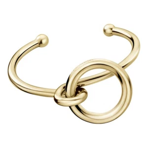 Calvin Klein Clinc Damen Armreif Armband Edelstahl Gold Gr. XS 54mm KJ9PJF1001XS - Bild 1 von 4