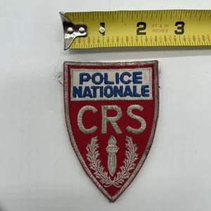 "Parche de colección policía francesa POLICÍA NACIONAL CRA gancho y bucle rojo ~ 2,5 x 4,5""" - Imagen 1 de 9