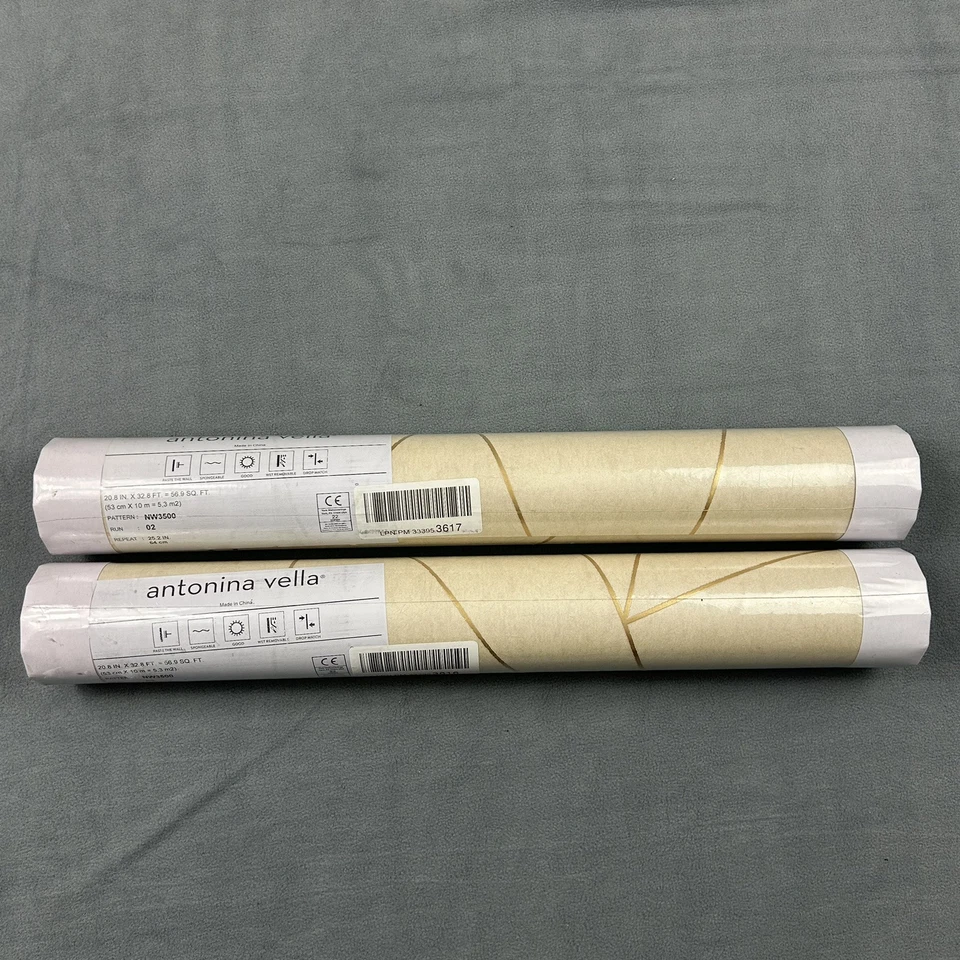 Antonina Vella Wallpaper Modern Metals Second Edition Nazca 2 Rolls 56.9 SQ FT - Image 1 of 4