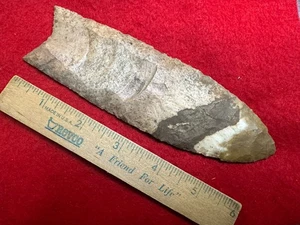 6 1/2" Fluted Clovis Point, Indian Artifacts, Arrowheads, Hopewell, Paleo - Picture 1 of 6