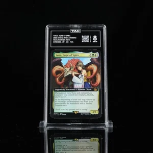 TAG 8 YUNA, HOPE OF SPIRA MTG FINAL FANTASY #0517 EXTENDED ART FOIL - Picture 1 of 2