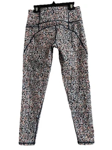 Sweaty Betty The Power Pocket Leggings Hexagon Blue & Orange Dot Womens sz S EUC - Picture 1 of 12