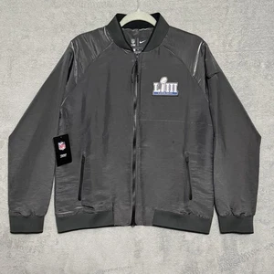 Nike NFL Super Bowl LIII schwarz Nylon Bomberjacke Herren Medium neu mit Etikett Teambekleidung - Bild 1 von 21