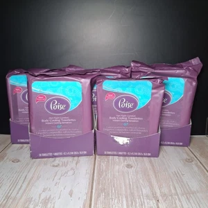 Lotto 5 Pz Asciugamani Poise Hot Flash Comfort Raffreddamento Corpo Salviette Menopausa LEGGI - Foto 1 di 9
