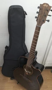 LAG GUITAR T118ACE-BLK Acoustic Electric Guitar Used - Picture 1 of 24