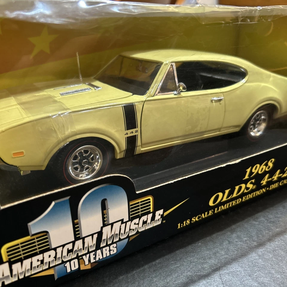 1968 Oldsmobile Cutlass 442 желтый 1/18 American Muscle Ertl коллекционные предметы - Изображение 1 из 4