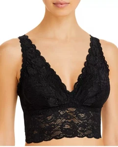 Cosabella Never Say Never Bralette Plungie Long Line Schwarz Spitze Gr. Medium - Bild 1 von 10