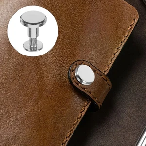 12 Stück Handbuch Knopf Kopf Nieten für Schuhe Chicago Schrauben Gürtel - Bild 1 von 12