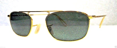 Ray-Ban USA NOS 80s Vintage B&L Mod Aviator W2001 Pinpoint Etched New Sunglasses - Image 1 of 4