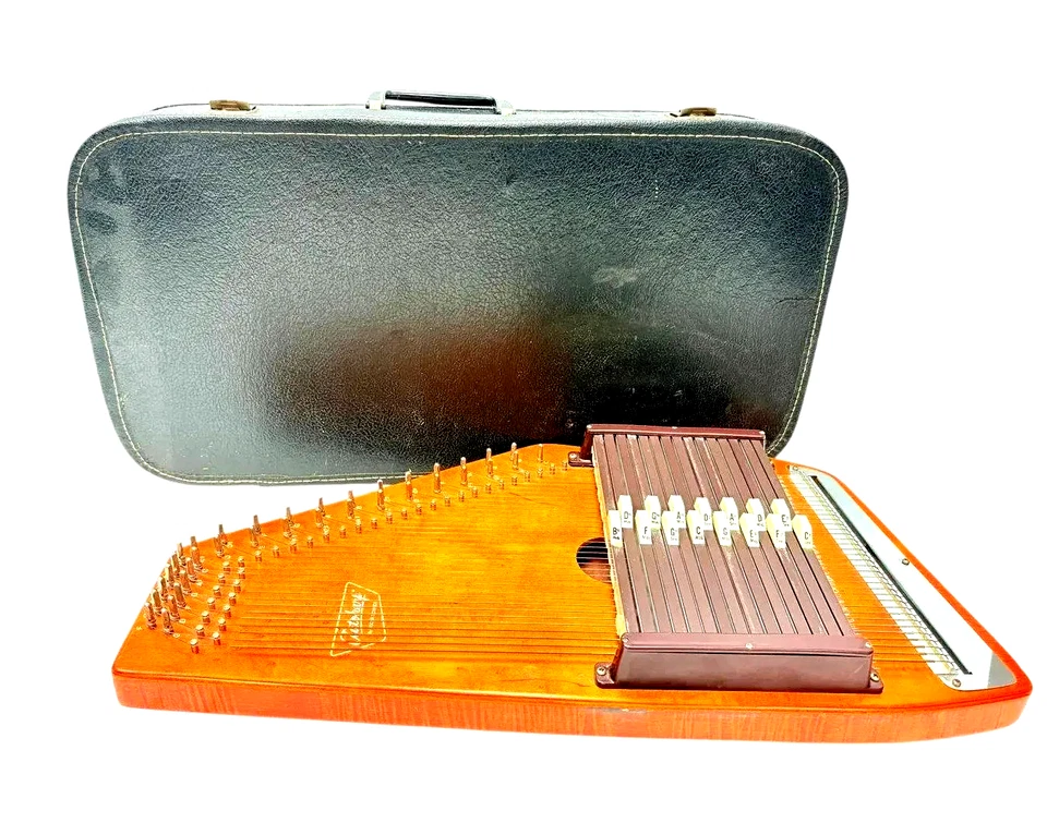Vintage Oscar Schmidt Autoharp chromaharp w/ Soft Shell Case – 36-String – WORKS - Image 1 of 4