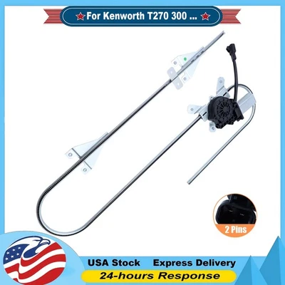 Regulador de ventana eléctrica delantero derecho y motor para Kenworth T270 300 370 660 800 900 Foto 1 de 4
