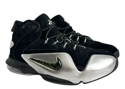 尺码 10M/11.5W - Nike Penny 6 黑色 金属原色 银色 — 第 1/4 张图片