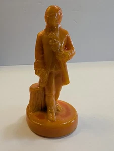Figura Boyd Glass Colonial Hombre Escoria Naranja 4.25" H - Imagen 1 de 8