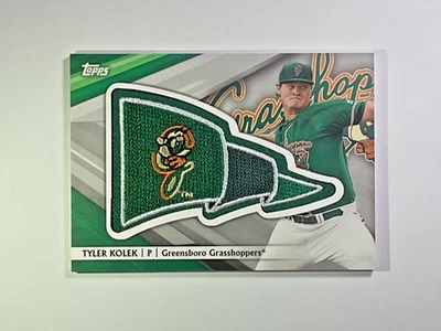 2016 Topps Pro Debut Pennant Manufactured Patch Tyler Kolek 44/99 rookie card - Image 1 of 2