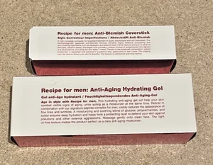 Recipe For Men Anti Aging Hydrating Gel and Anti Blemish Coverstick RRP £44.50 - Picture 1 of 1
