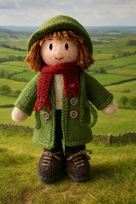 ECDESIGNS VERA TV Detective KNITTING PATTERN Only 11 inches tall